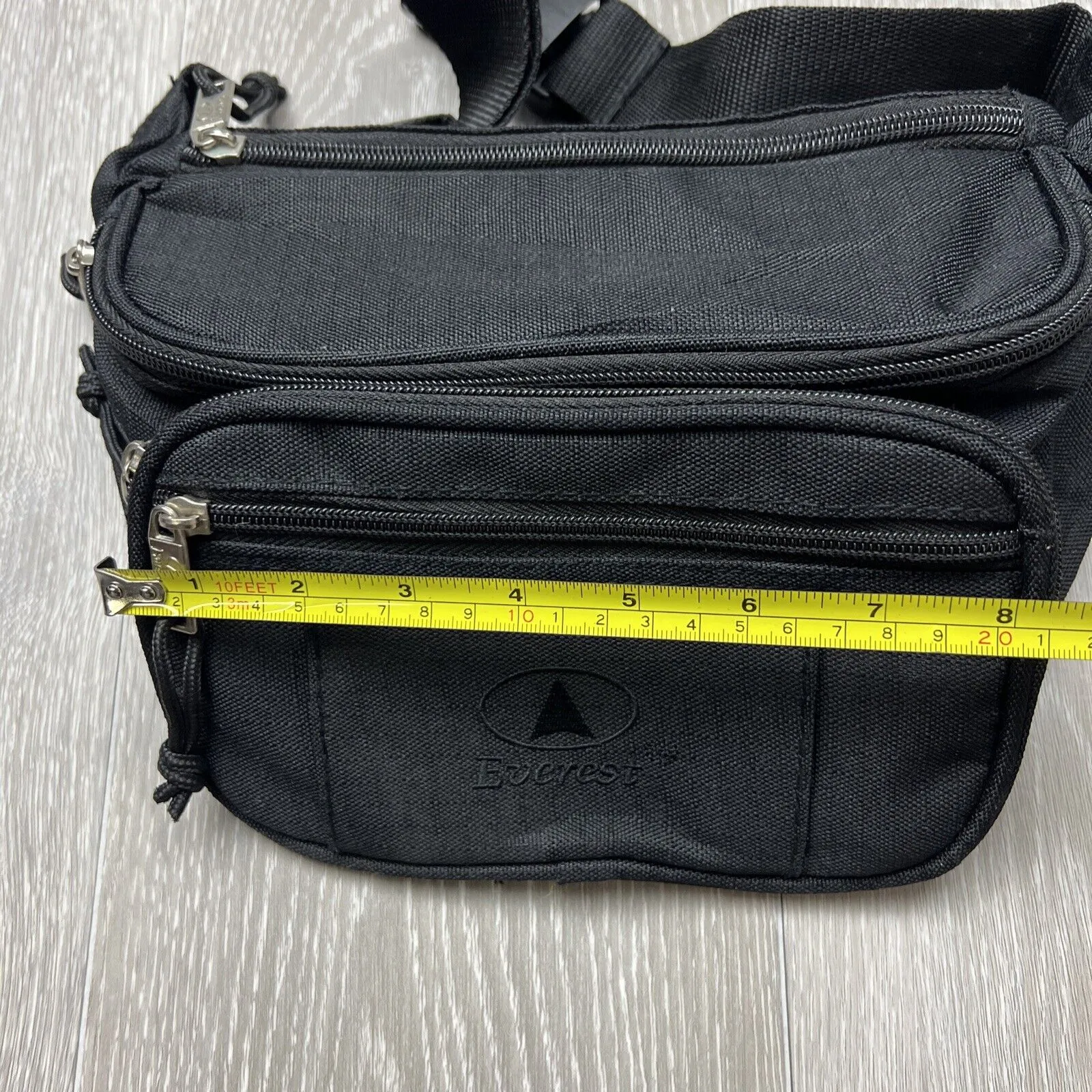 Everest Black Fanny Pack Bum Bag Belt Bag