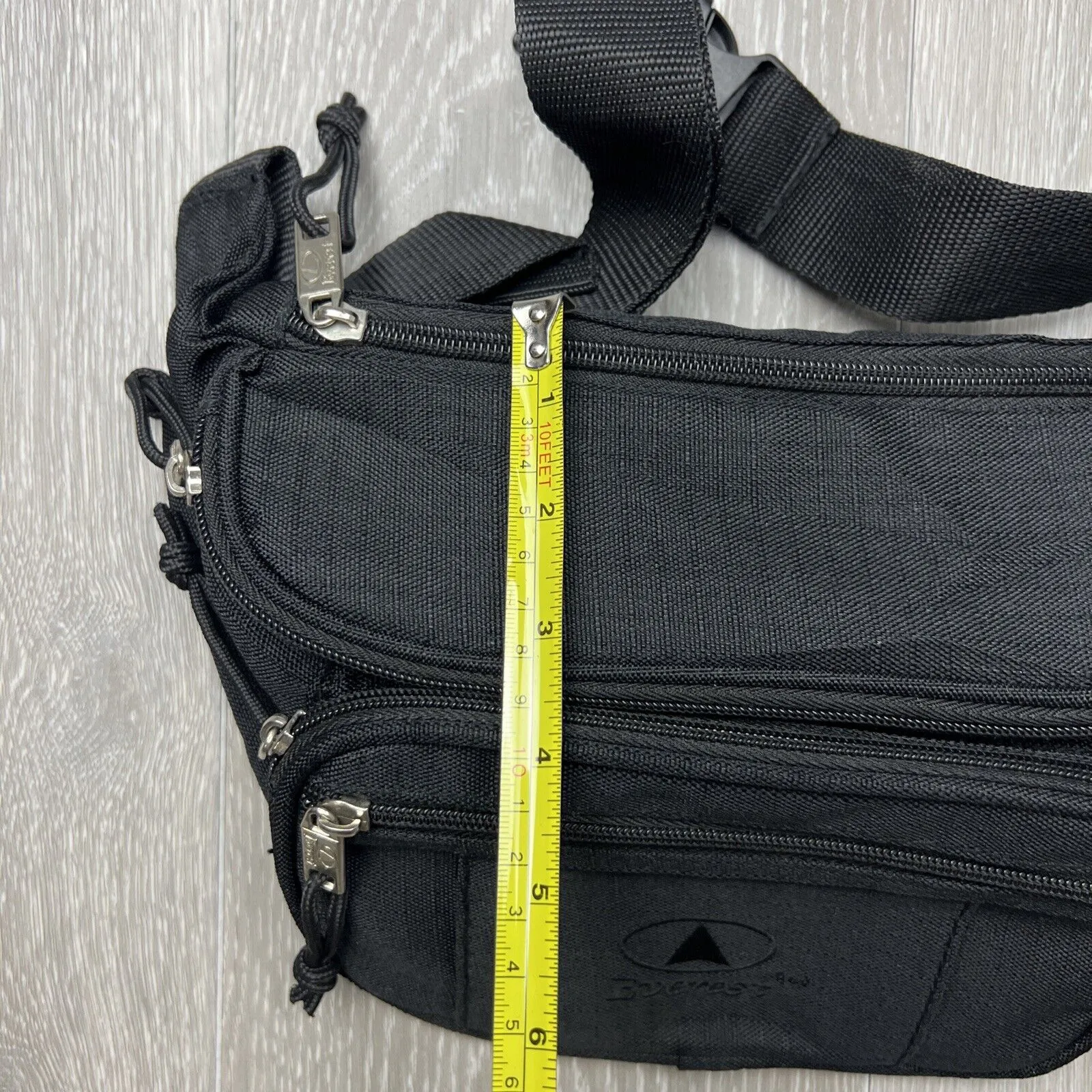 Everest Black Fanny Pack Bum Bag Belt Bag