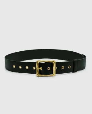 Everyday Buckle Belt Blk Gold