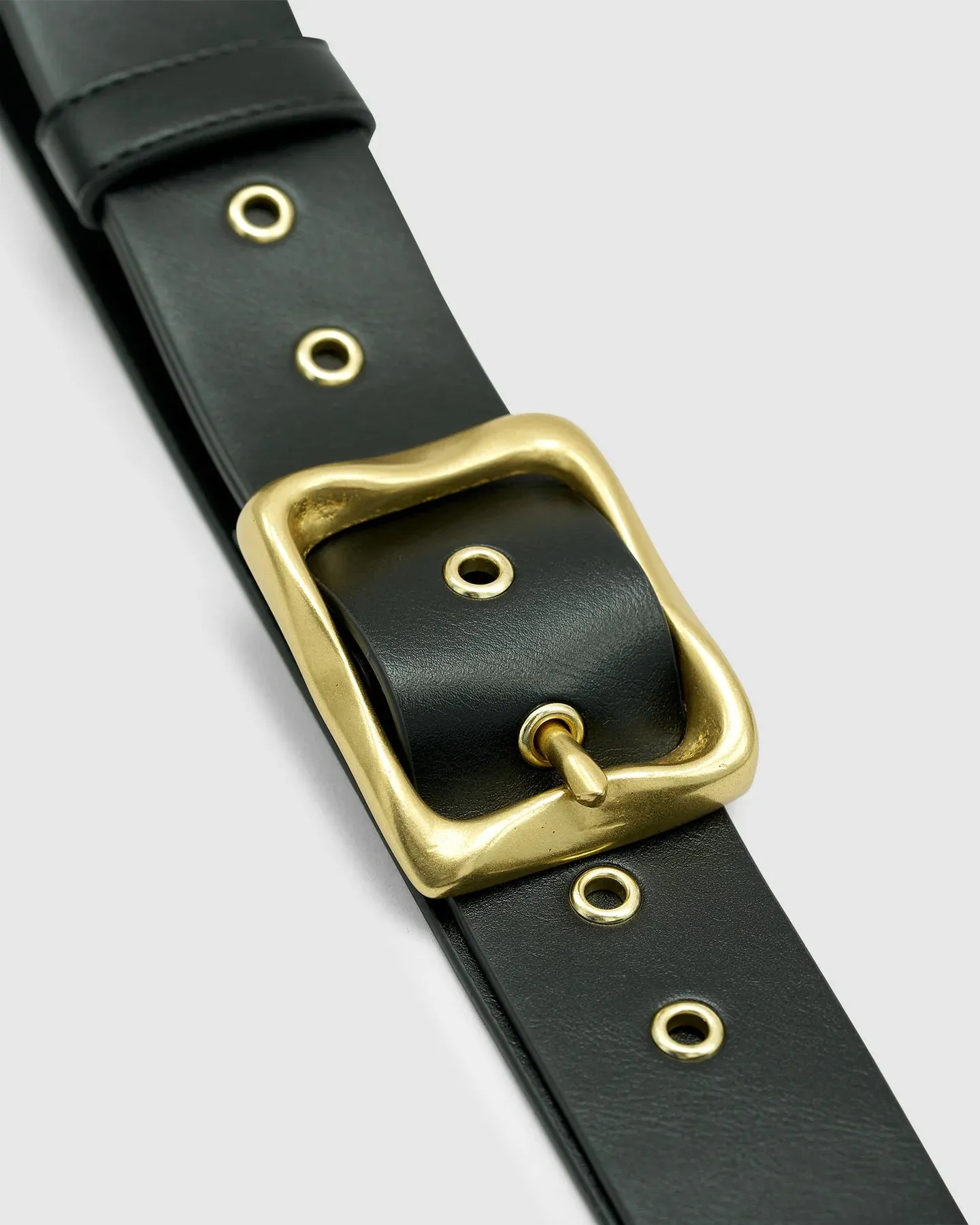 Everyday Buckle Belt Blk Gold