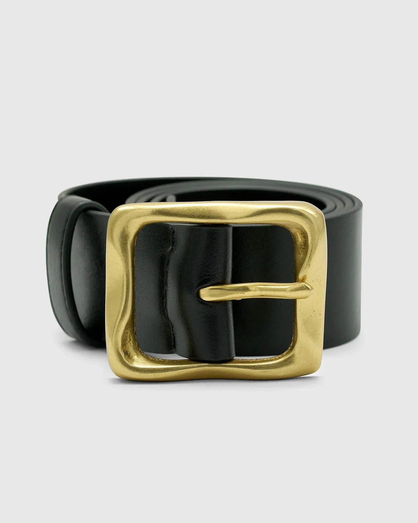 Everyday Buckle Belt Blk Gold