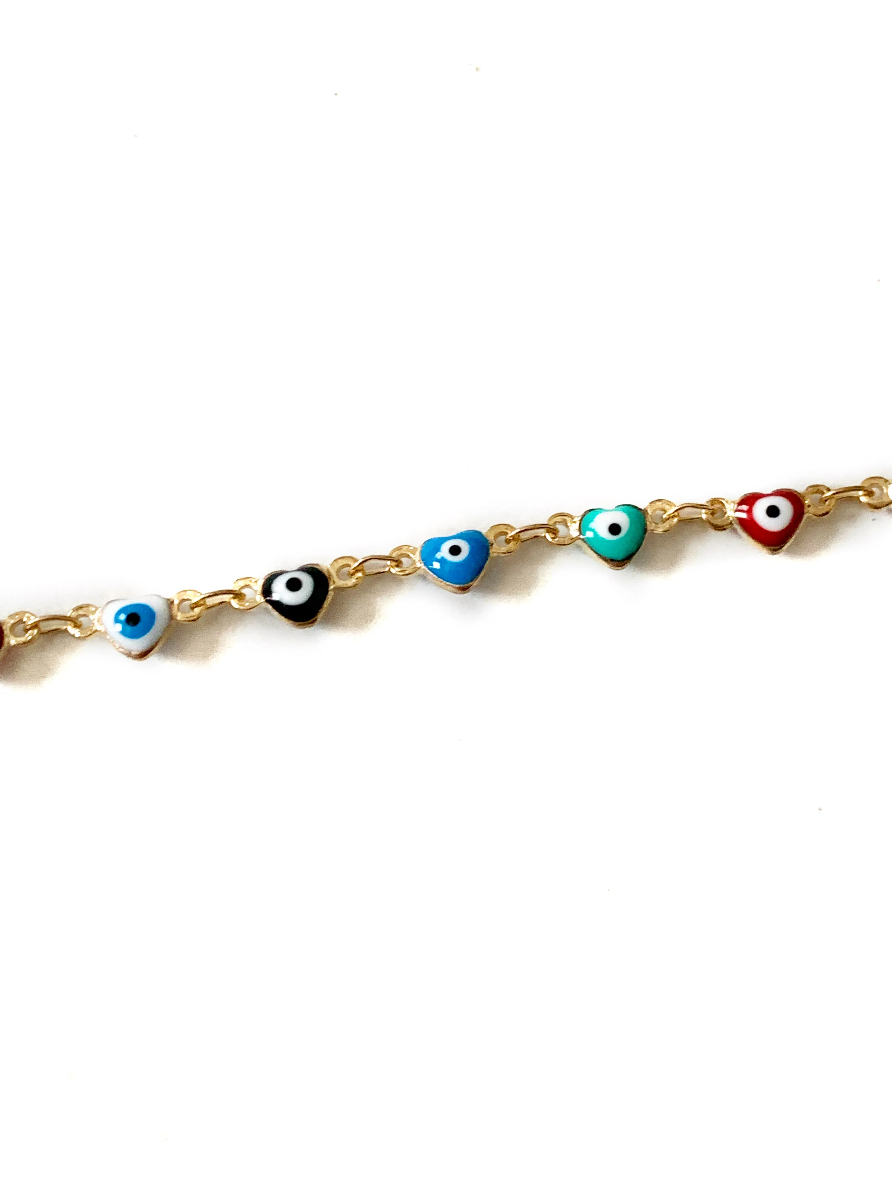 Evil Eye Heart Anklet