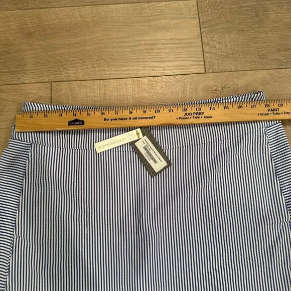 FAIRWAY &amp; GREENE WOMENS SIZE XL BLUE AND WHITE STRIPE TENNIS GOLF SKORT NEW