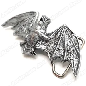 Fanged Flying Bat Belt Buckle