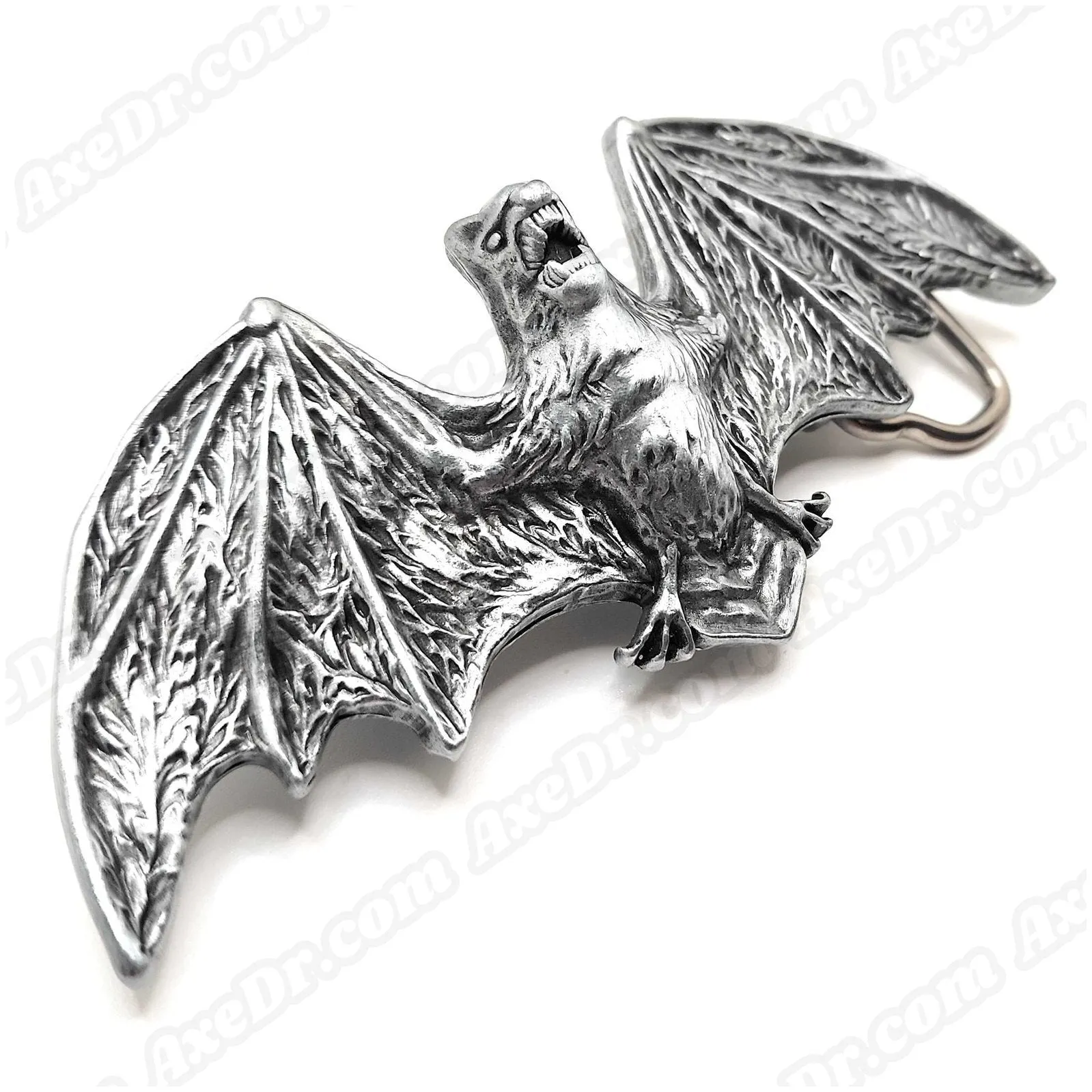 Fanged Flying Bat Belt Buckle