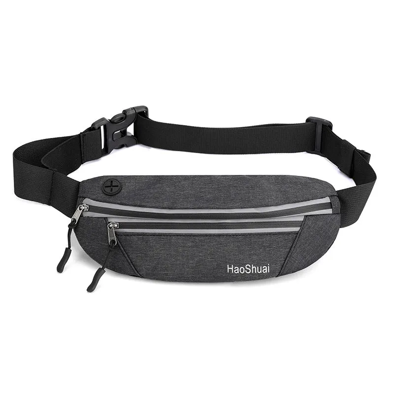 Fanny Pack for Women Men Water Resistant Small Waist Pouch Slim Belt Bag withPockets for Running