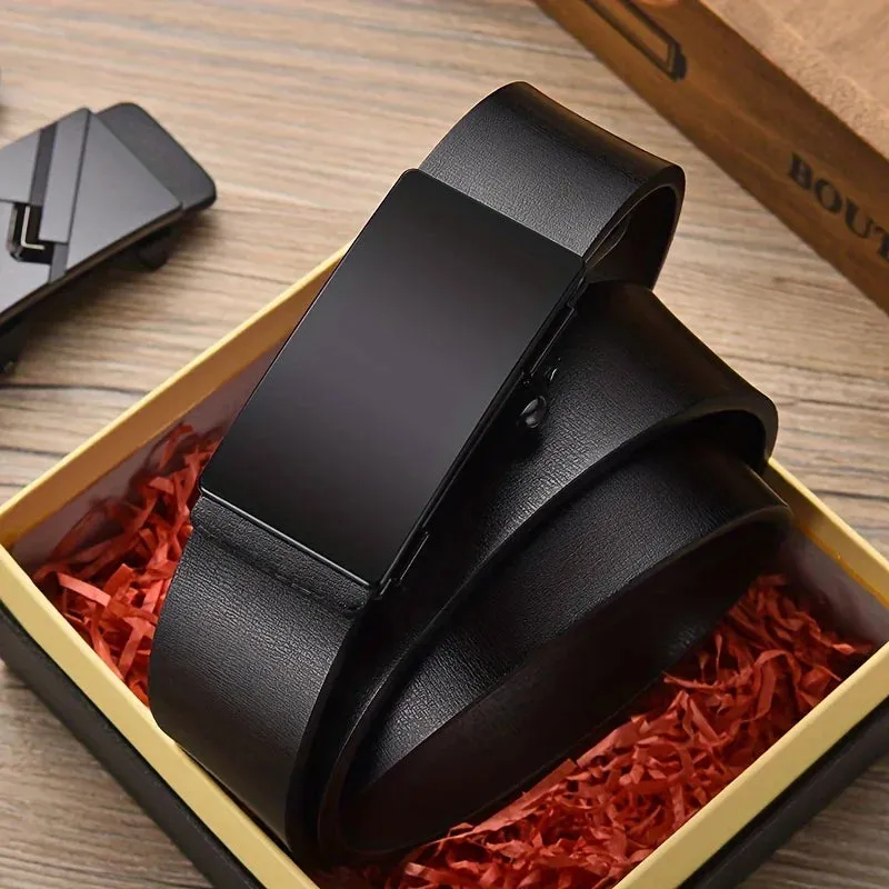 Fashion Men's Belt - High Quality Automatic Buckle