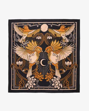 Felix Green Organic Cotton "Aviary" Bandana - Black