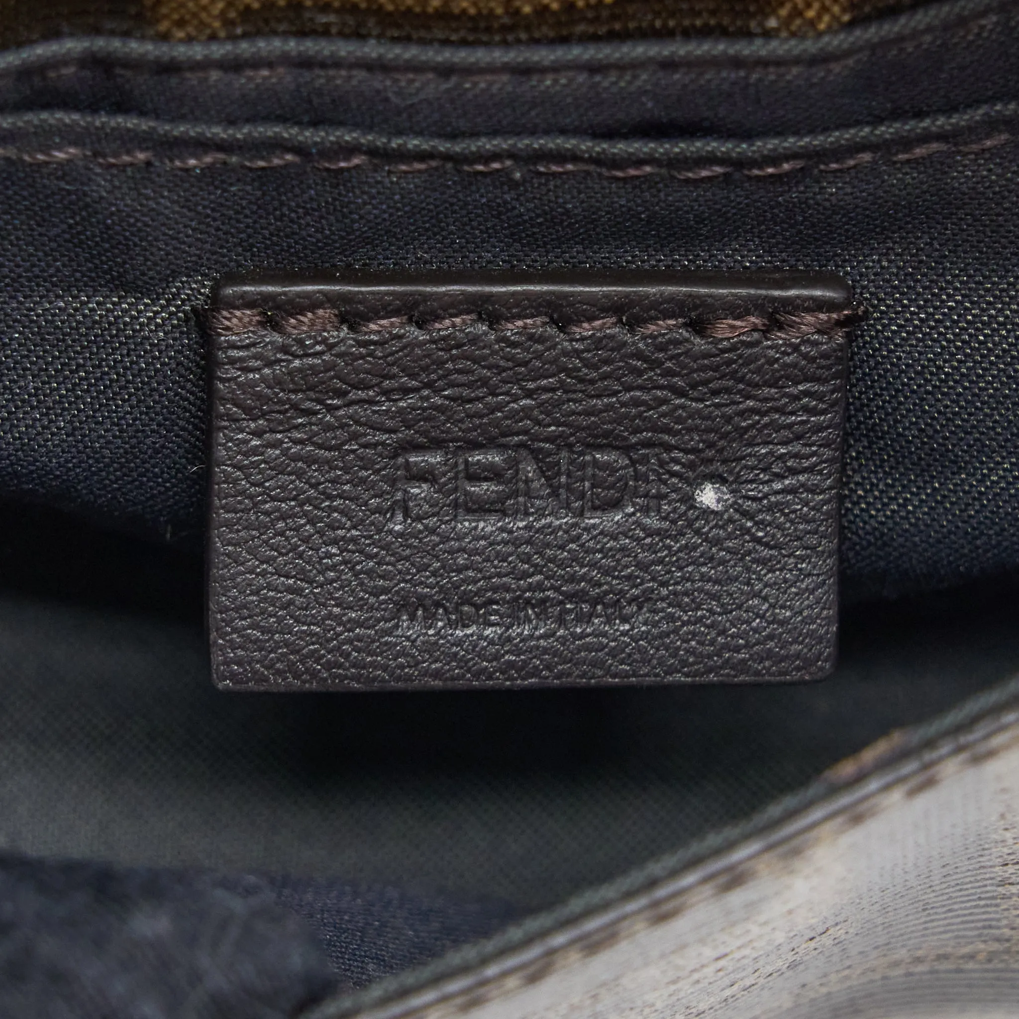 Fendi Baguette Mini Belt Bag FF Jacquard Canvas/Leather GHW