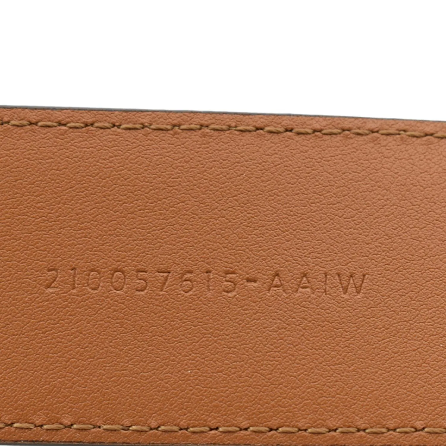 FENDI FF Leather Waist Belt Tan Size 85/34