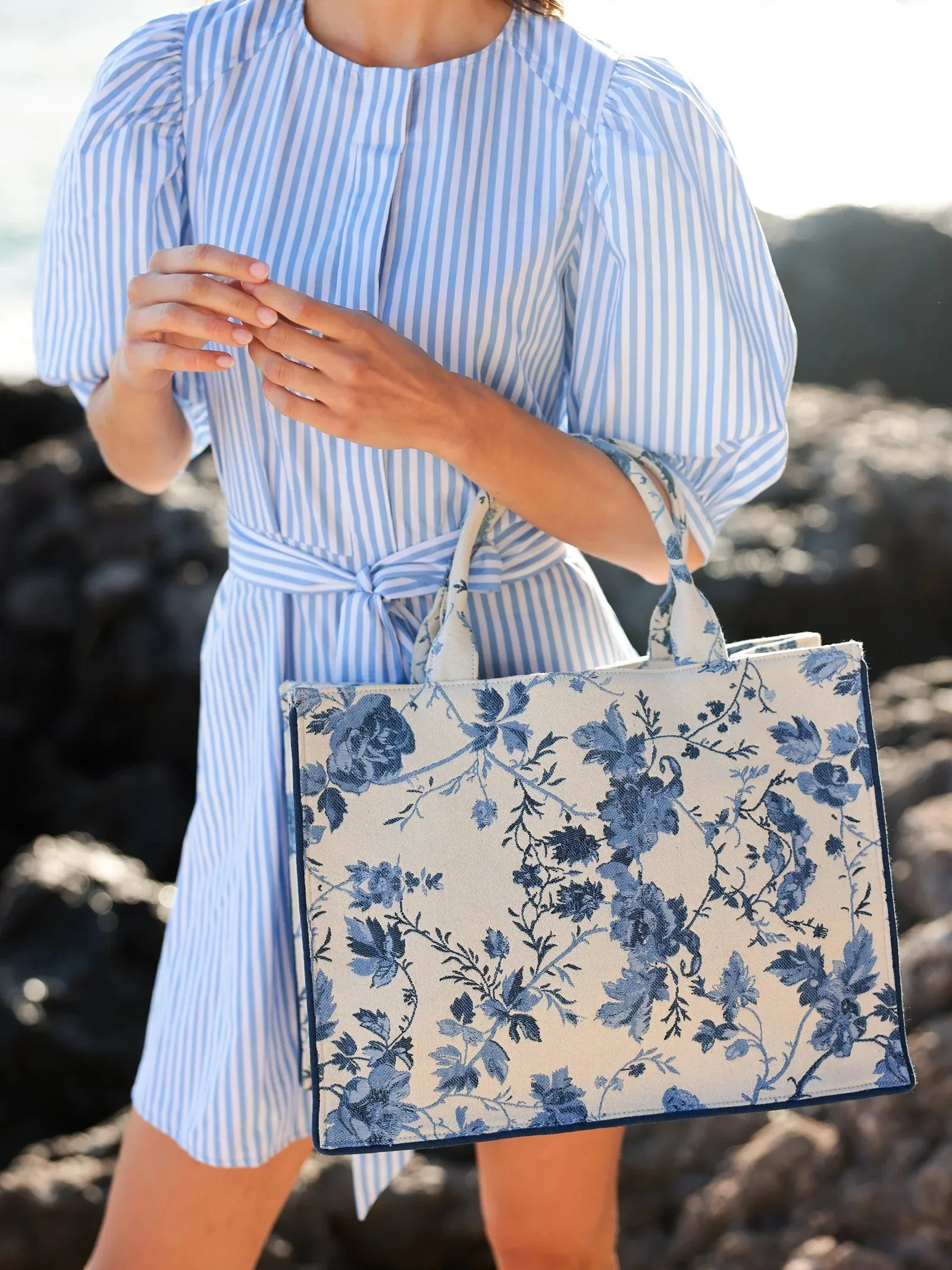 Fiorella Tote Blue