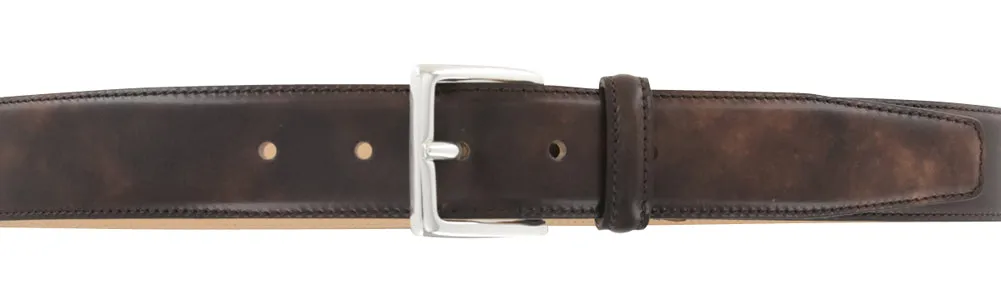 Fiori Di Lusso Brown Leather Belt
