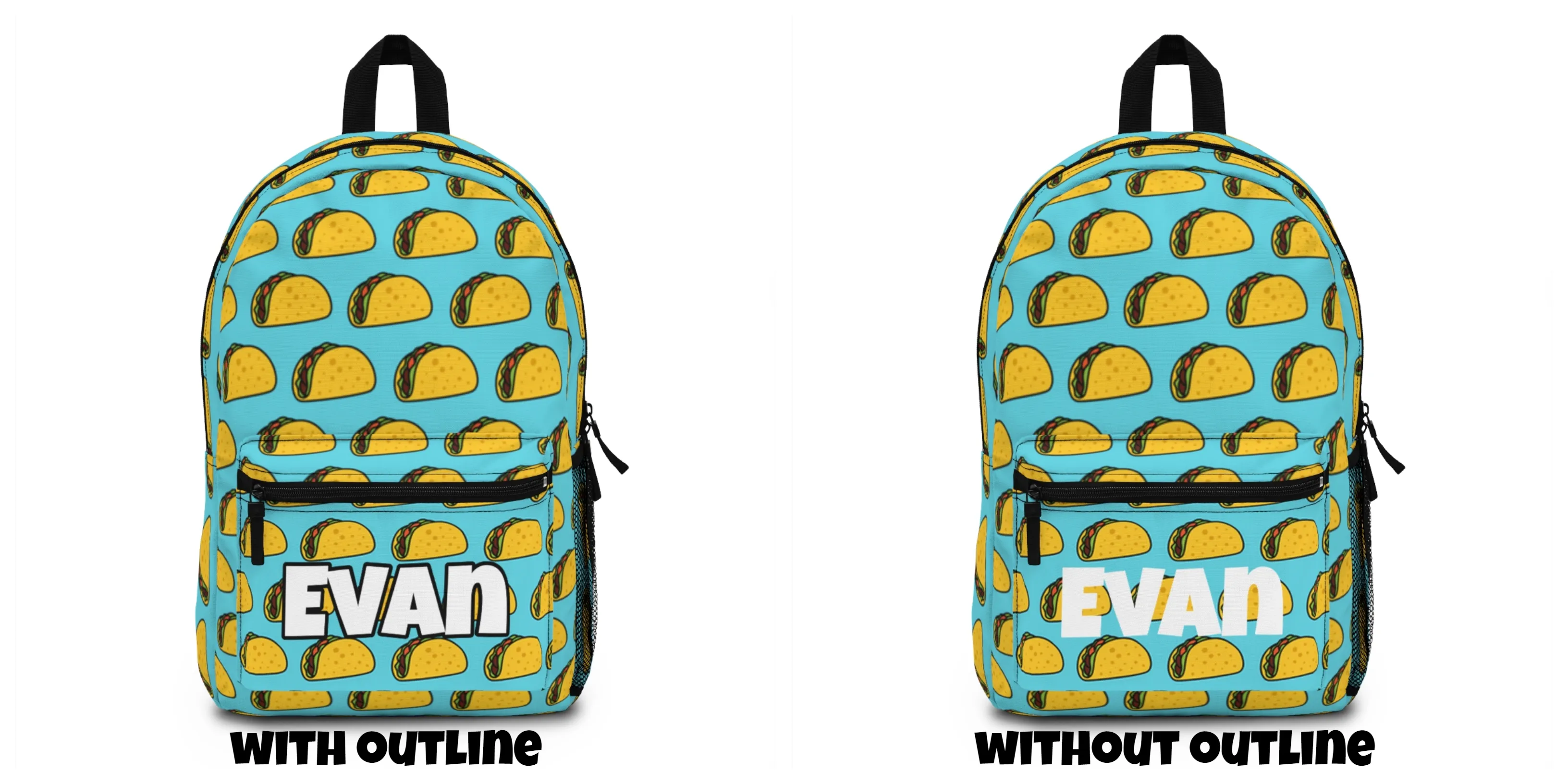 Fish Kids Backpack Fishing Book Bag Personalized Backpack