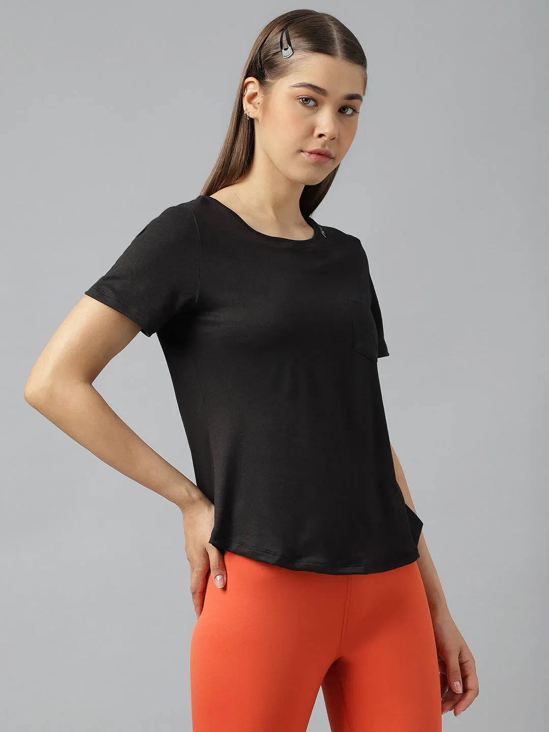Fitkin women short sleeves t-shirt with laser cut detail