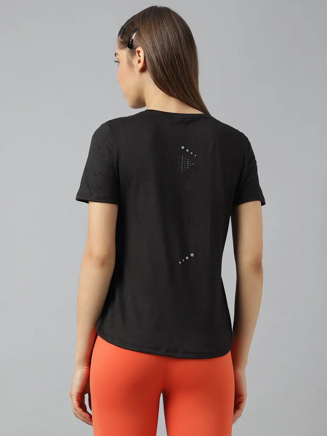 Fitkin women short sleeves t-shirt with laser cut detail
