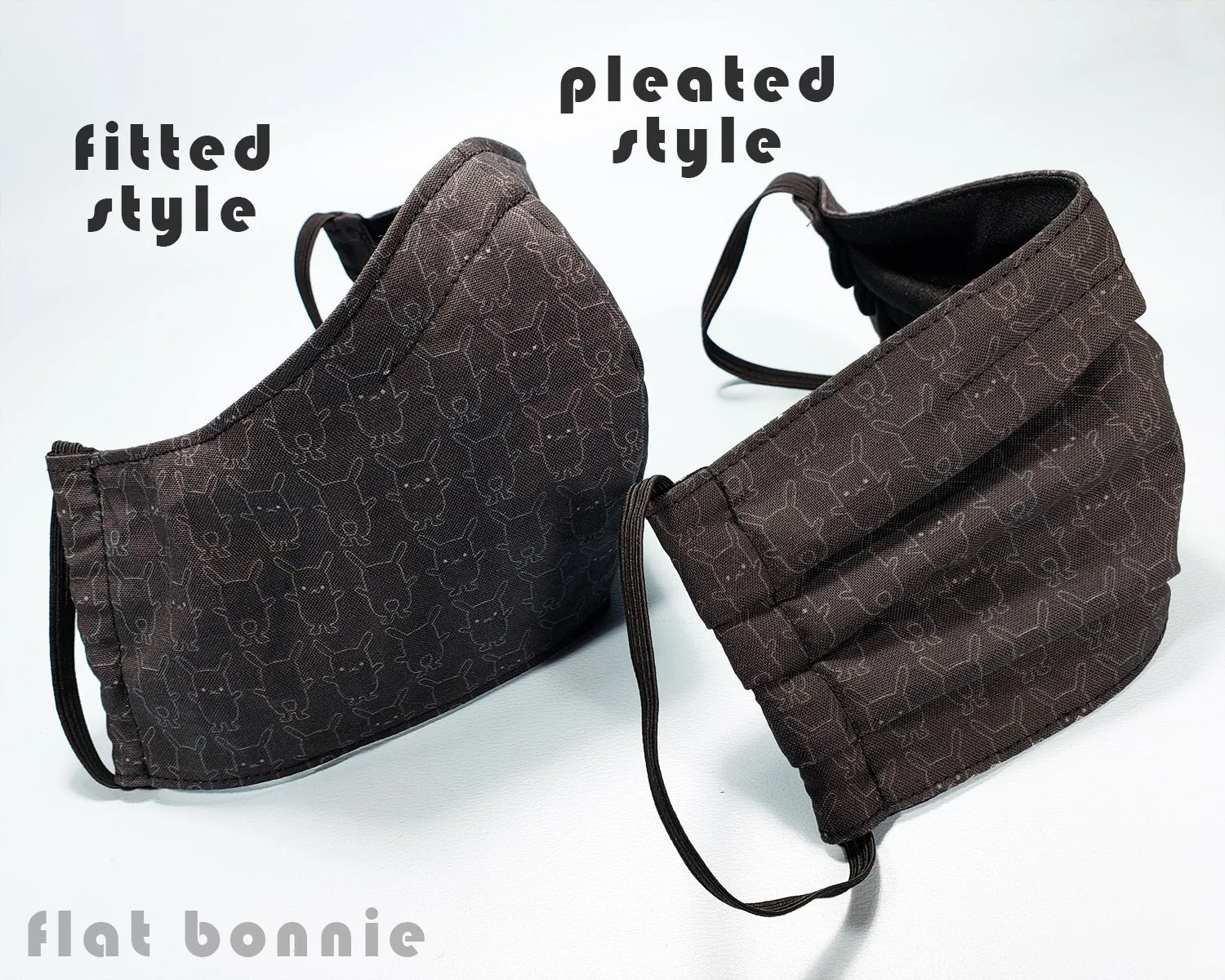 Flat Bonnie Face Mask - Fitted Style