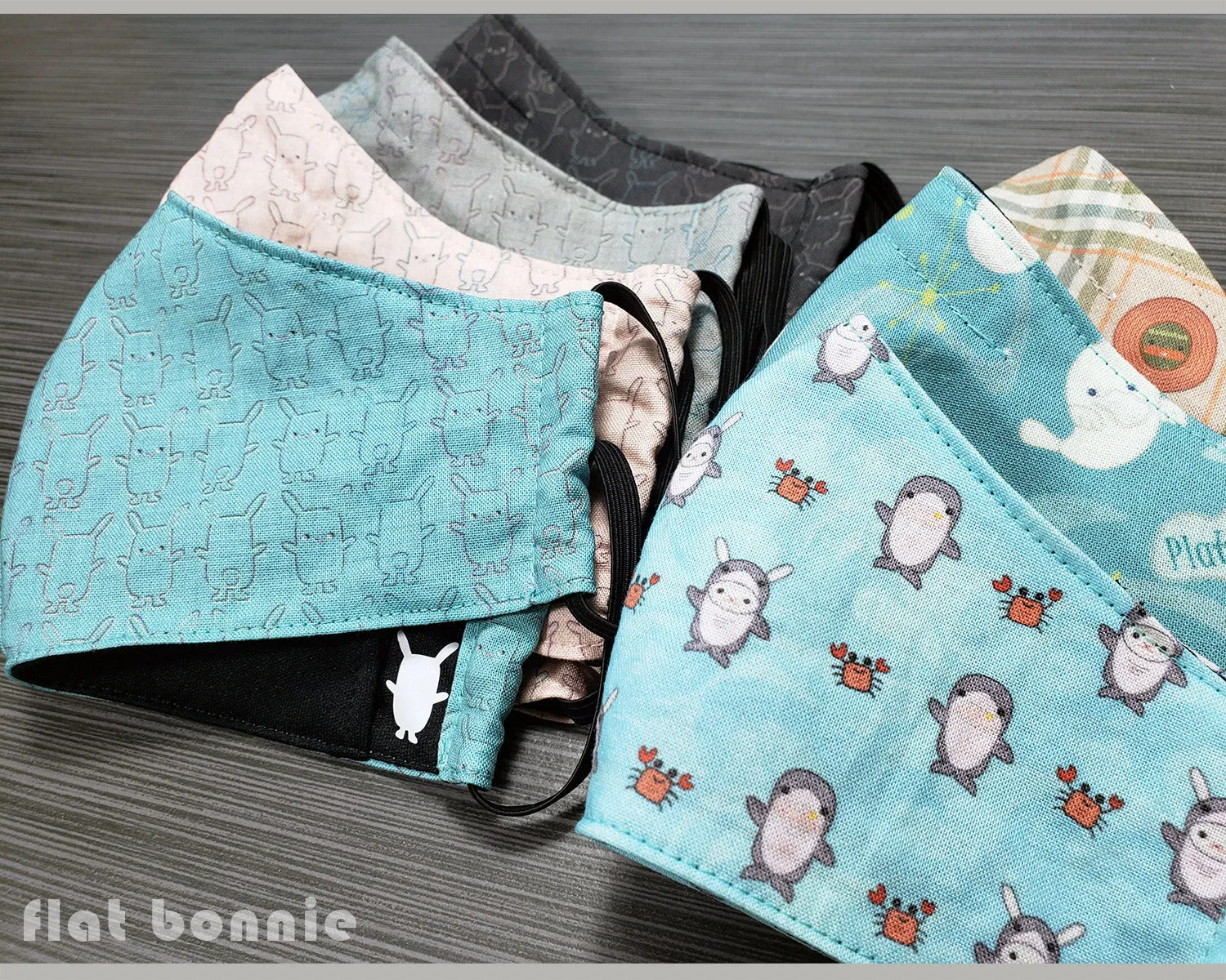 Flat Bonnie Face Mask - Fitted Style