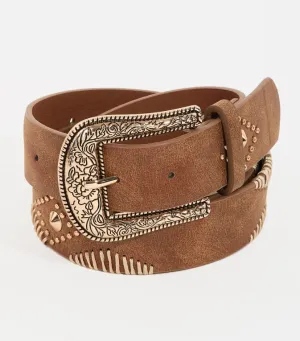 Floral Etch Belt