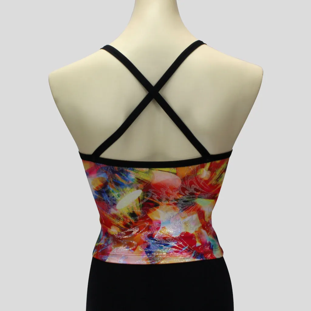Foiled Multi-Print Top