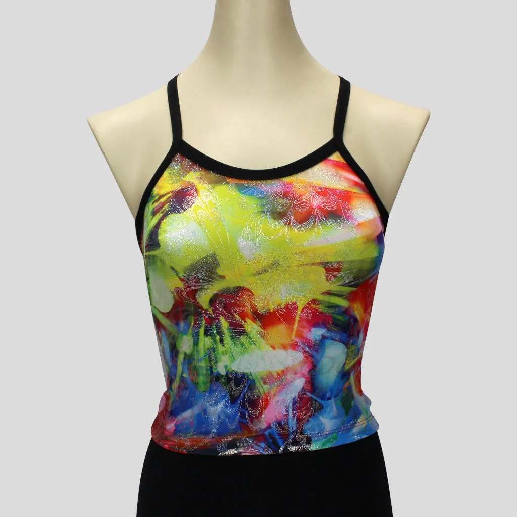 Foiled Multi-Print Top