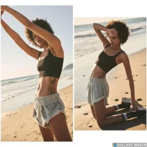 Free People FP Movement Siren Short in Heather Grey Size Medium Women’s