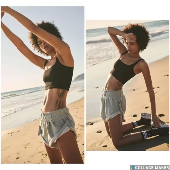 Free People FP Movement Siren Short in Heather Grey Size Medium Women’s