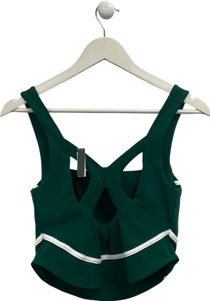 Free People Green Contrast Piping Cami UK M