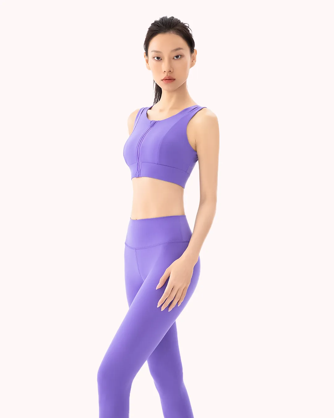 Front-Zip High Impact Sports Bra