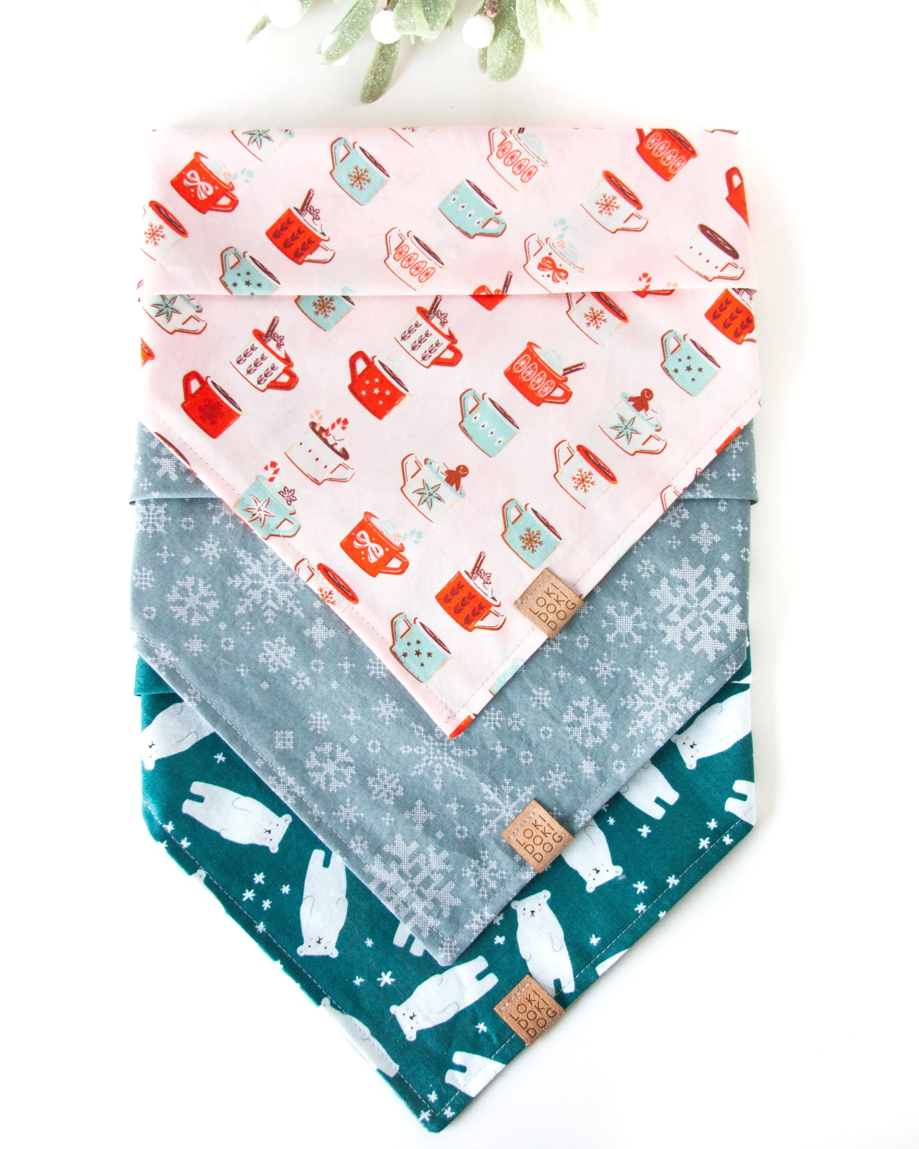 Frosty Polar Bear Dog Bandana