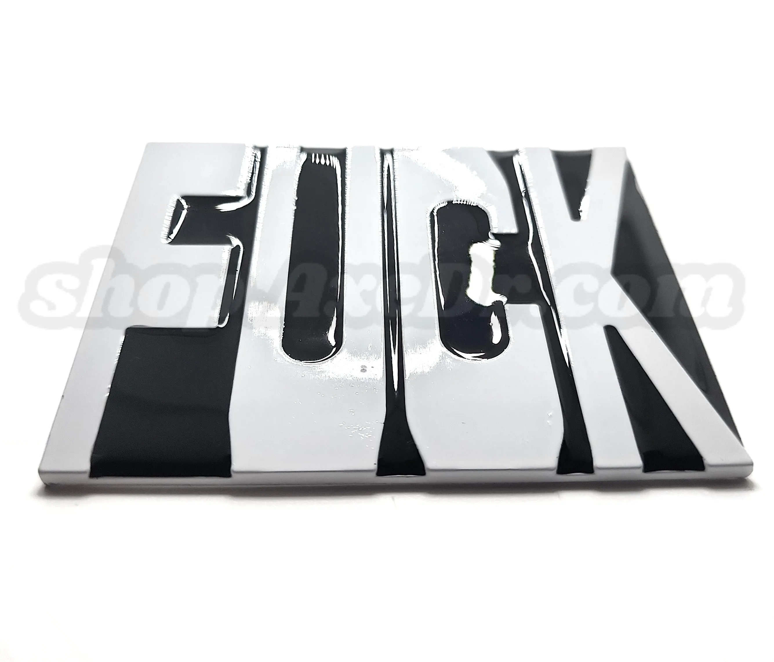 FUCK Belt Buckle White Black Funny