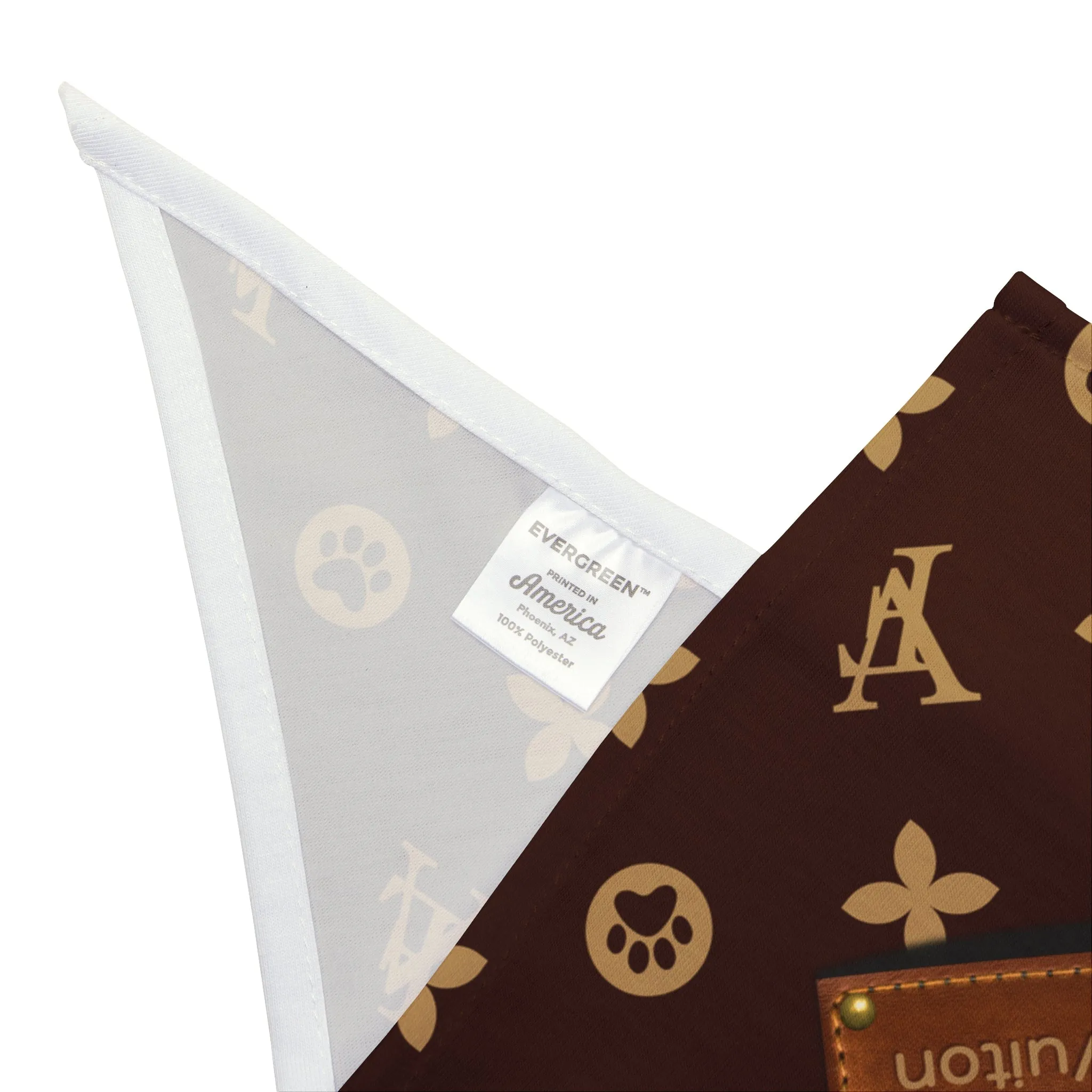 Furry Vuitton Pet Bandana
