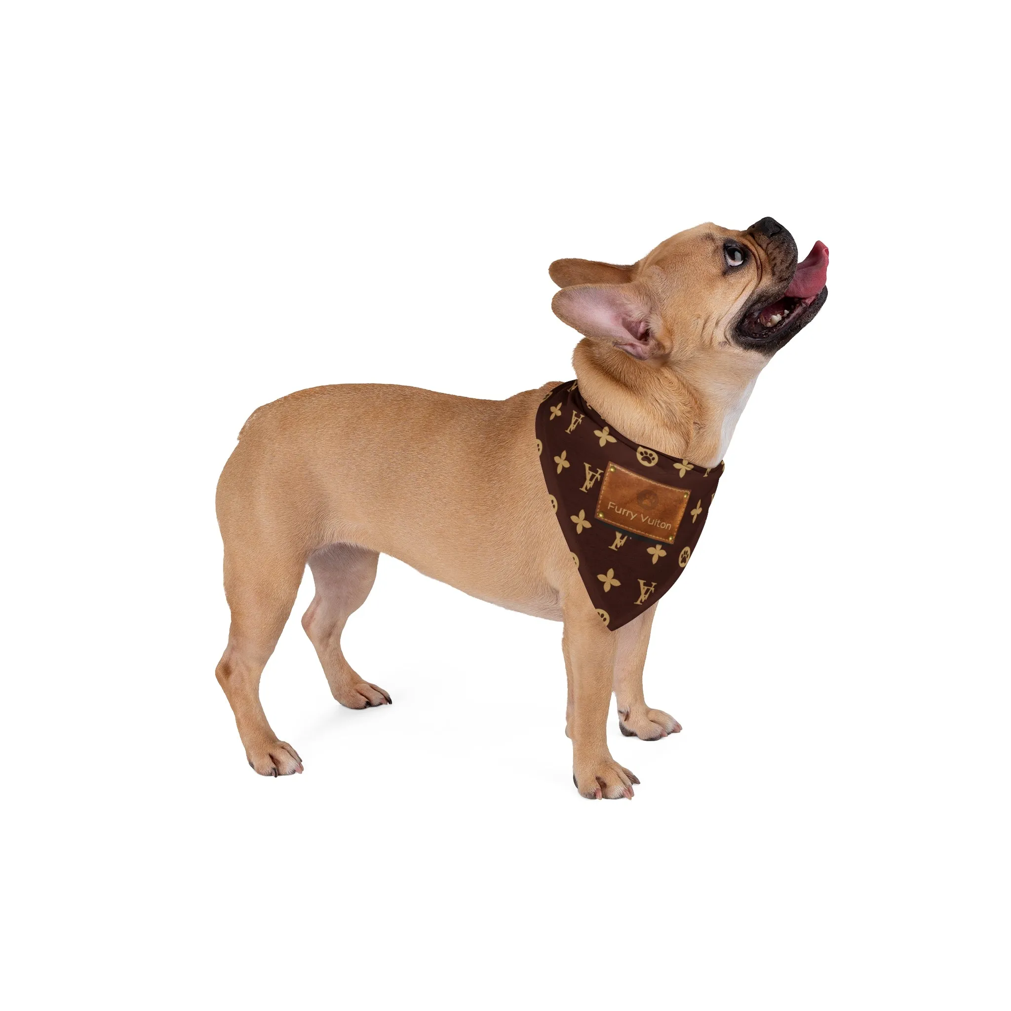 Furry Vuitton Pet Bandana