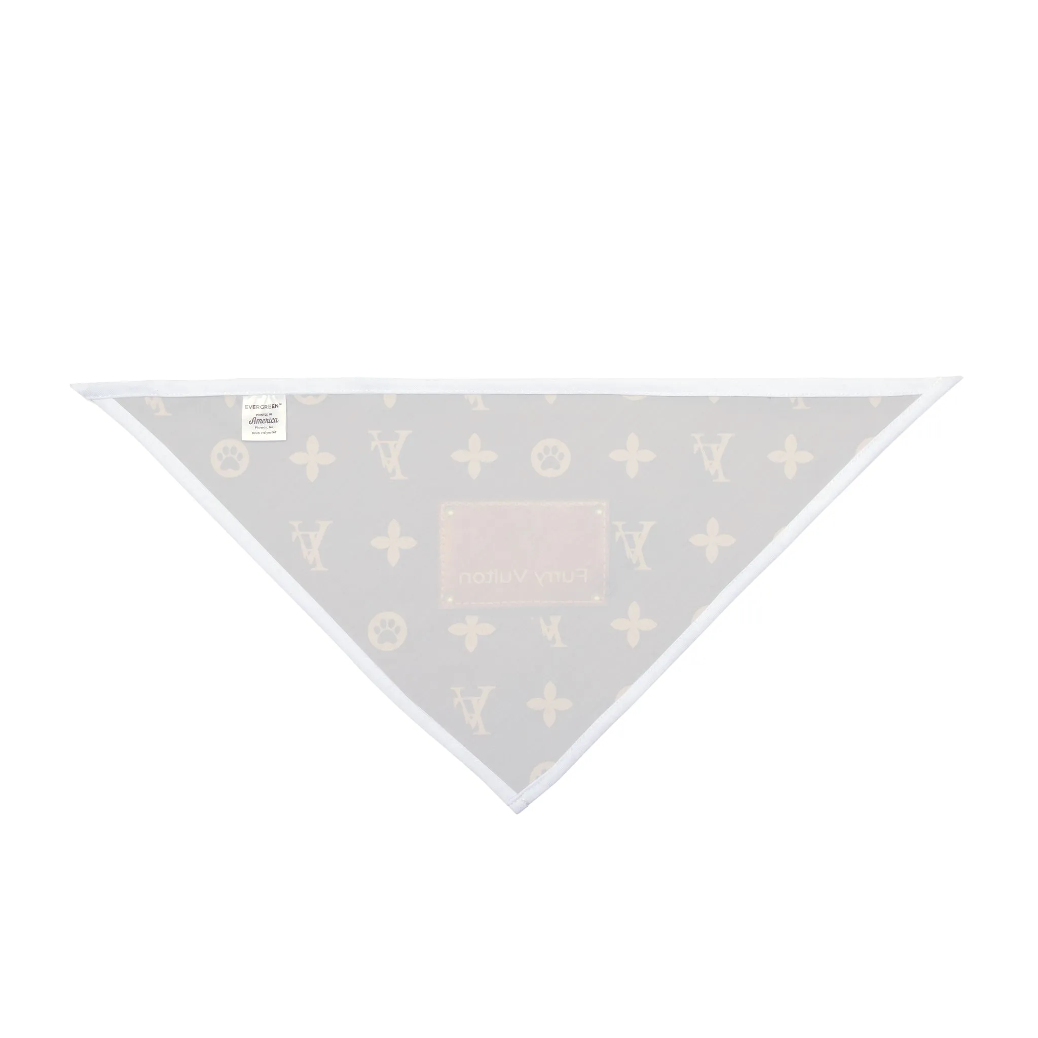 Furry Vuitton Pet Bandana