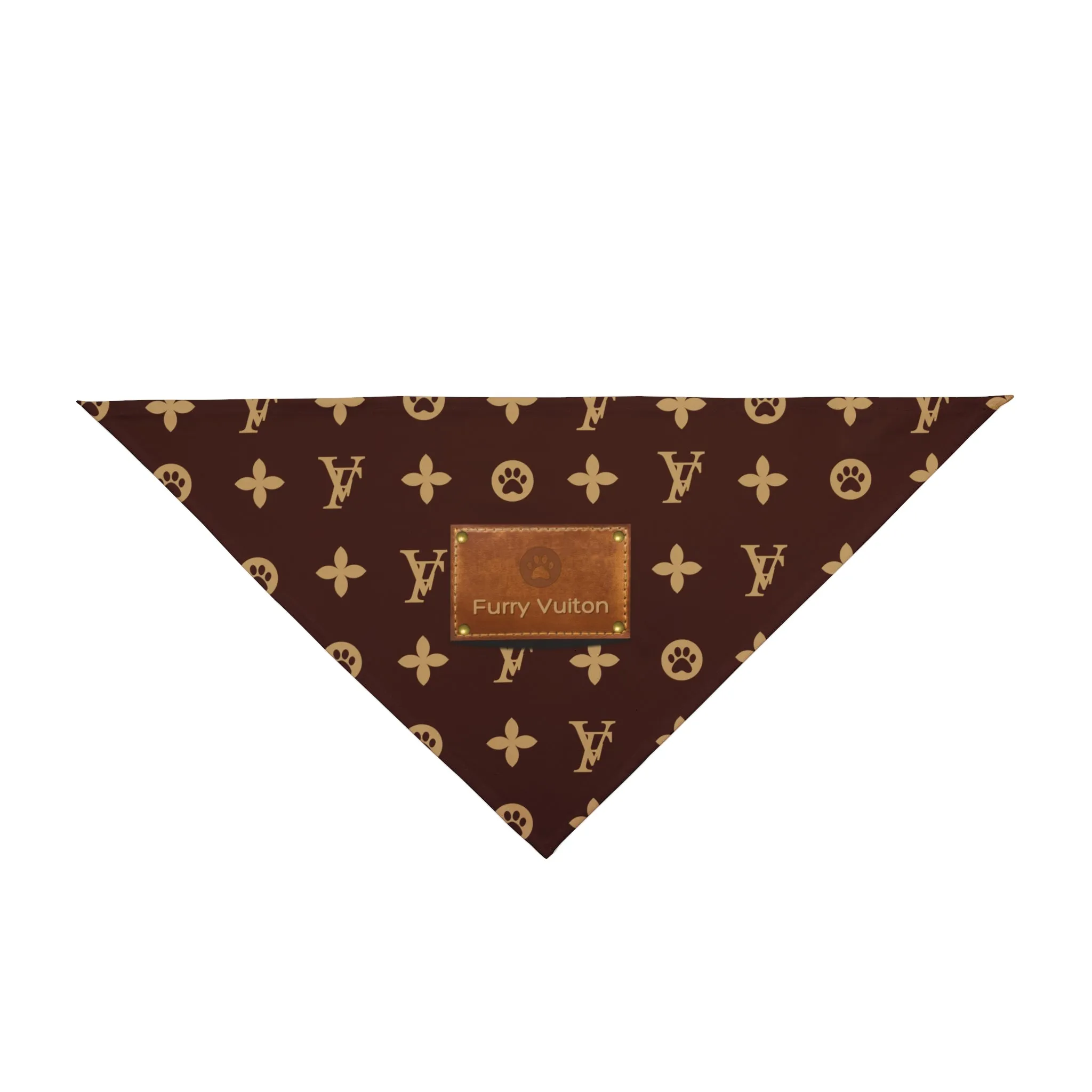 Furry Vuitton Pet Bandana
