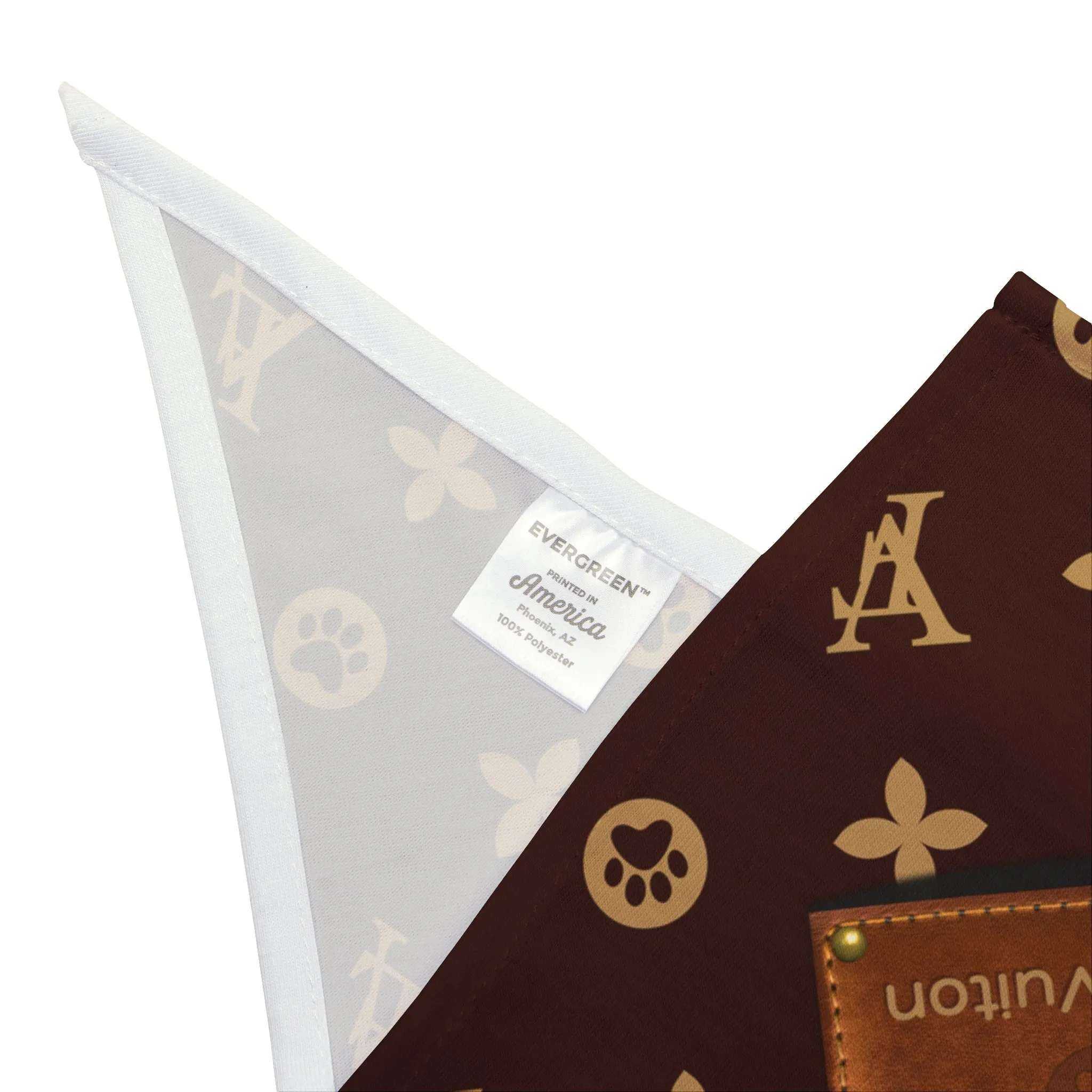 Furry Vuitton Pet Bandana