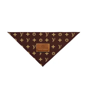 Furry Vuitton Pet Bandana