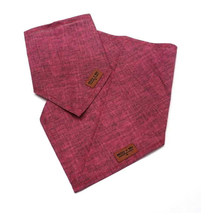 Fuschia Textured Solid - Pet Bandana