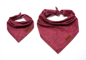 Fuschia Textured Solid - Pet Bandana