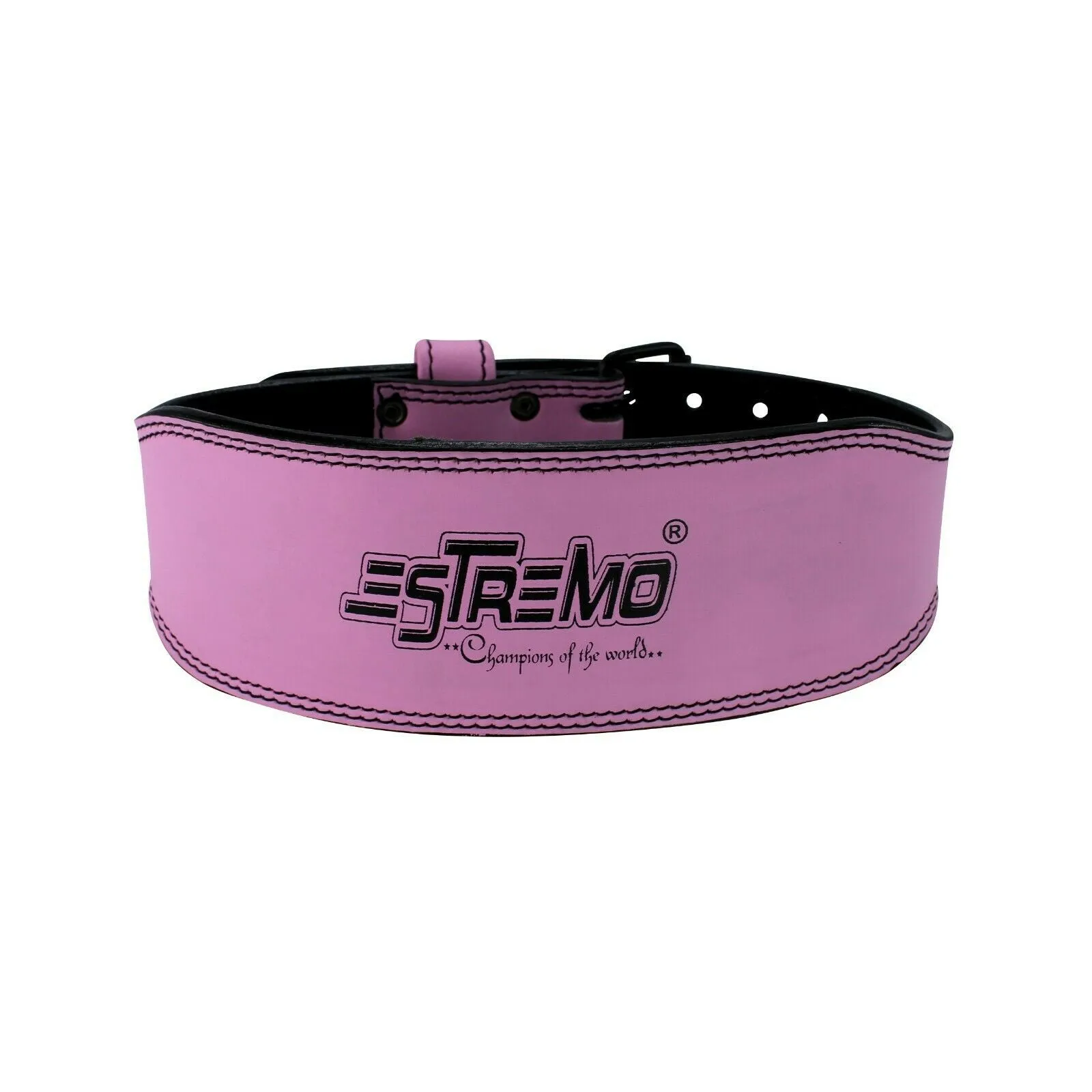 Genuine Leather Weightlifting Belt 4" Wide Pink