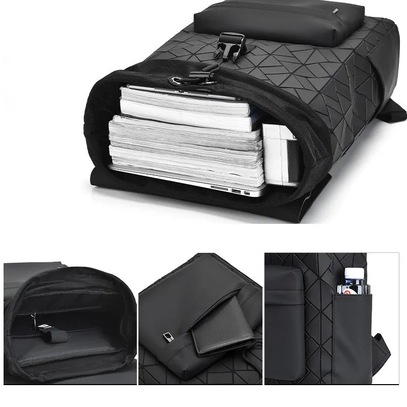 Geometric Diamond Men's Casual Backpack