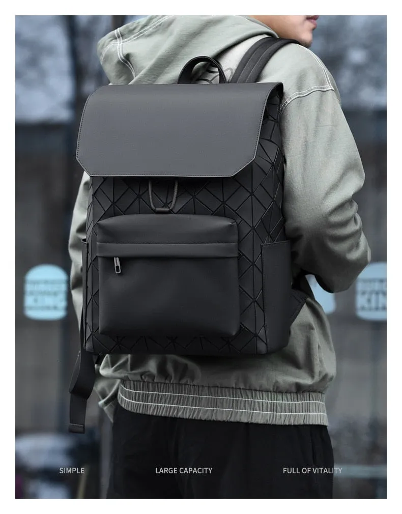 Geometric Diamond Men's Casual Backpack