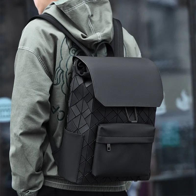 Geometric Diamond Men's Casual Backpack