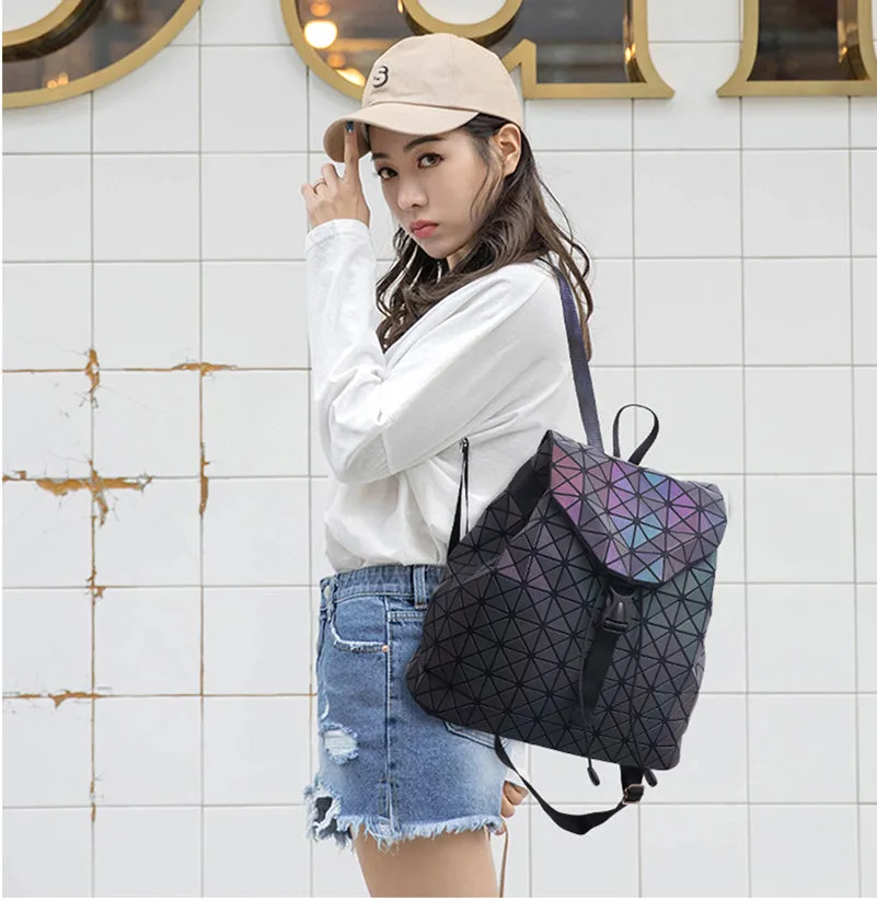 Geometric Holographic Backpack - FREE WORLDWIDE SHIPPING
