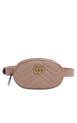 GG Marmont Matelasse Belt Bag in Beige 85