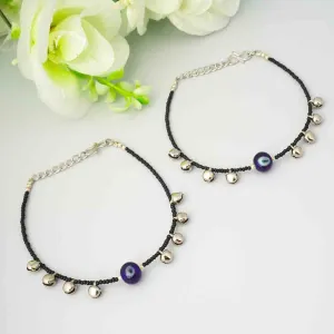 Ghungroo Beaded Evil Eye Anklet