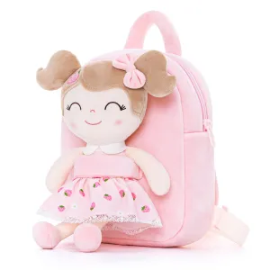 Gloveleya 9-inch Personalized Fruit Dolls Backpacks Strawberry