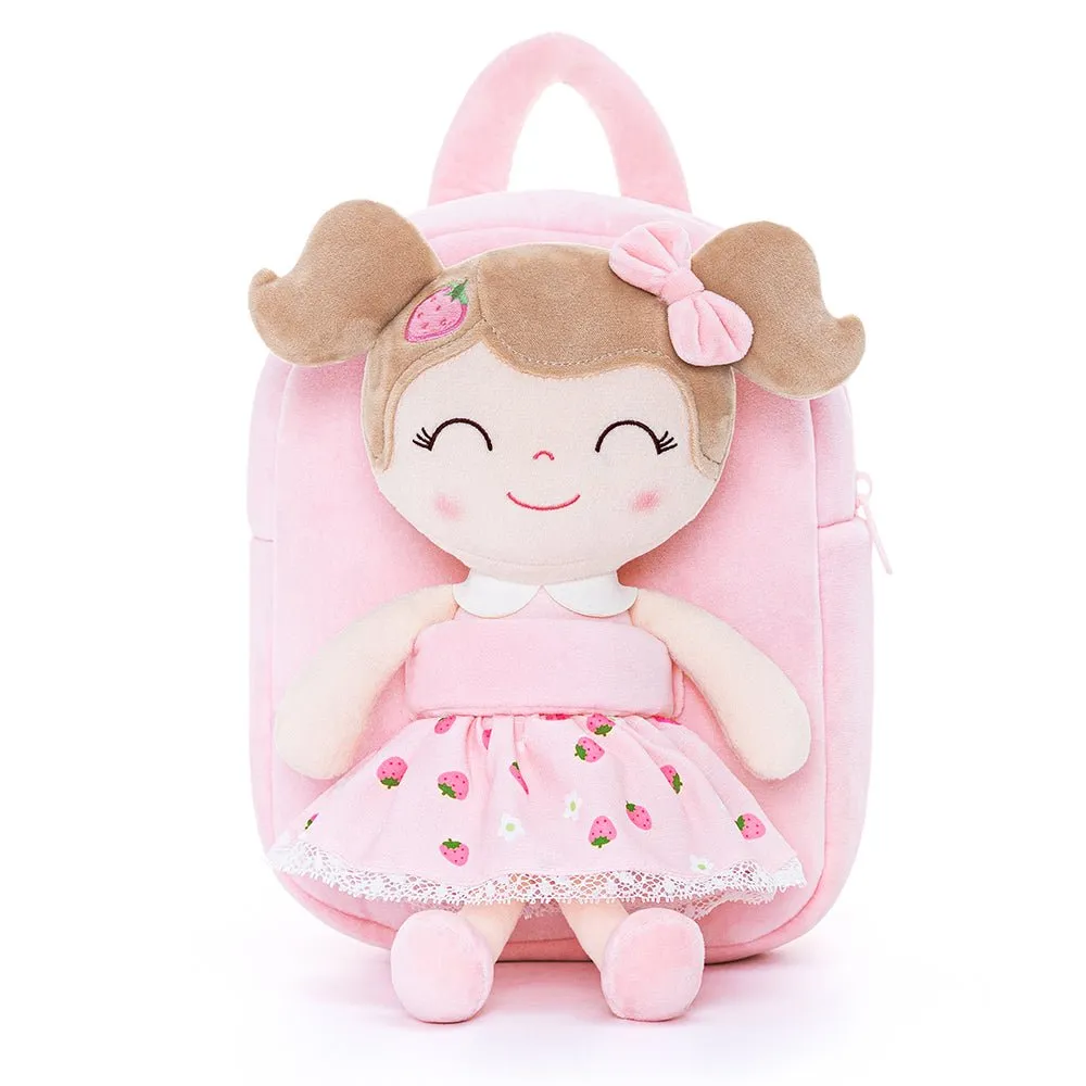 Gloveleya 9-inch Personalized Fruit Dolls Backpacks Strawberry