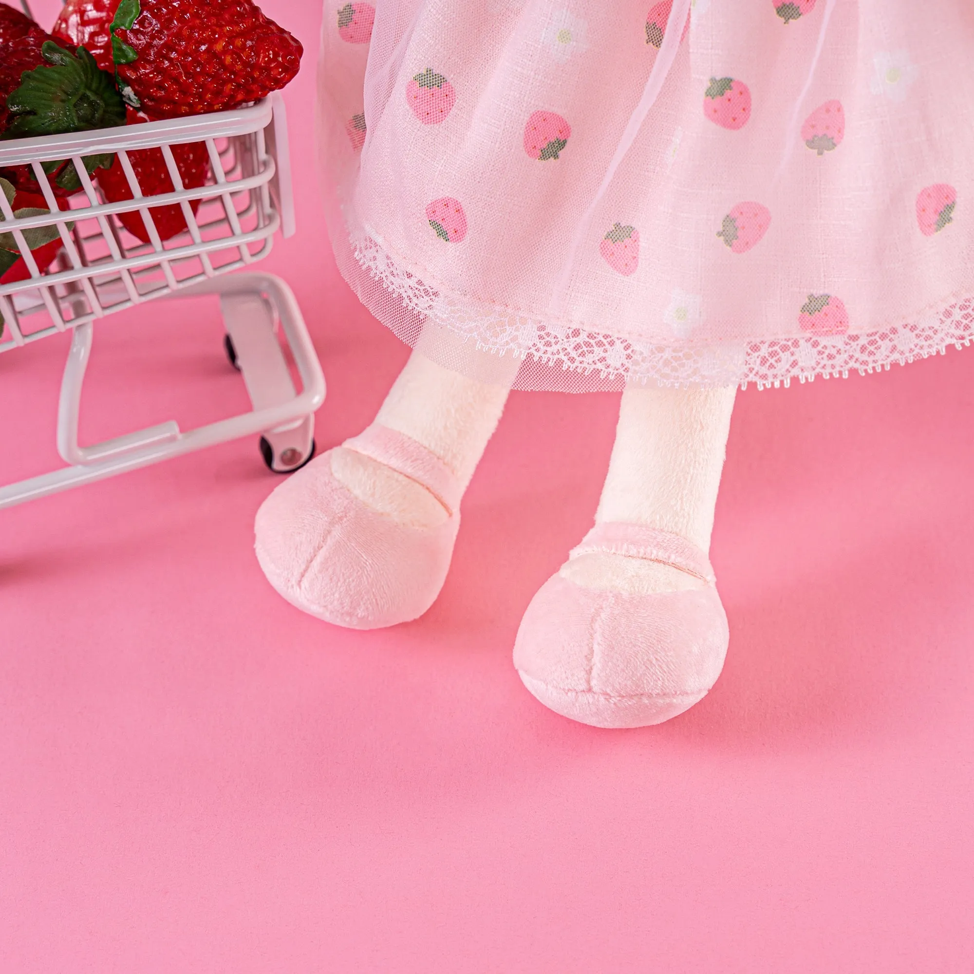 Gloveleya 9-inch Personalized Fruit Dolls Backpacks Strawberry