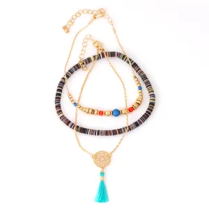 GOLD ANKLET SET. #SQ321-71611 (TG11)