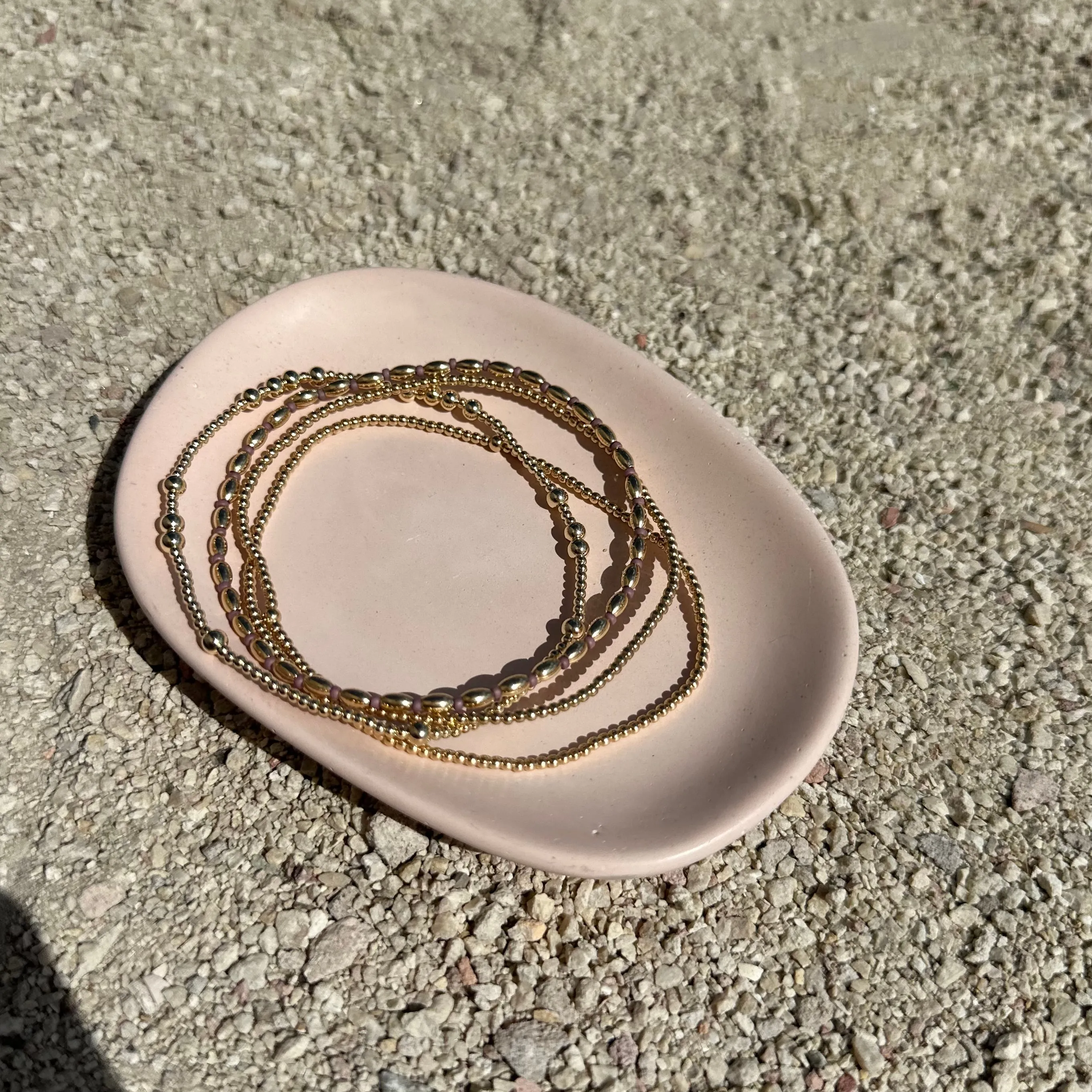 Gold Beaded - Anklets